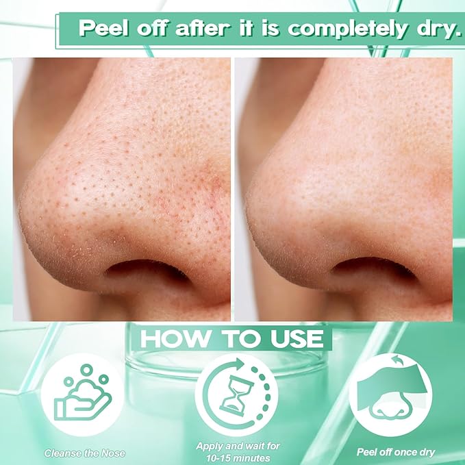 2.0 Blackhead Remover Nose Strips, Upgraded Pore Cleanser Purifying Peel Off Mask with Salicylic Acid, 100Pcs Black Heads Removal Strips, Puntos Negros (1.76 Ounce)