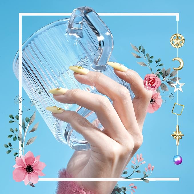 720PCS Coffin Press On Nails, TsMADDTs 24 Colors Acrylic Medium Short Ballerina False Nails Tips with Glue, File, Tabs, Stickers and Tweezer for Art DIY