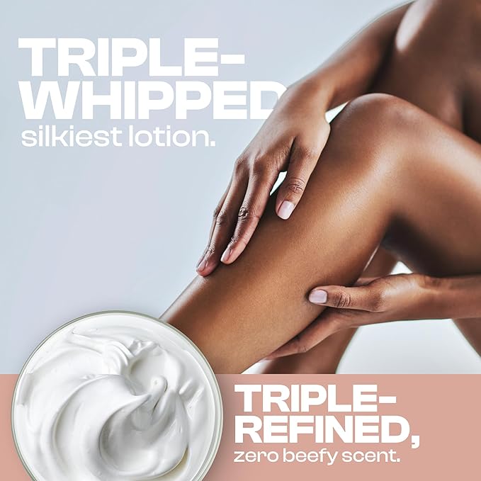 Whipped Organic Grass-Fed Beef Tallow for Skin - 100% Pure, Non-Greasy, Natural Beef Tallow Moisturizer for Face and Body. Honey Beef Tallow Balm – Soothes Sensitive Skin, Absorbs Quickly