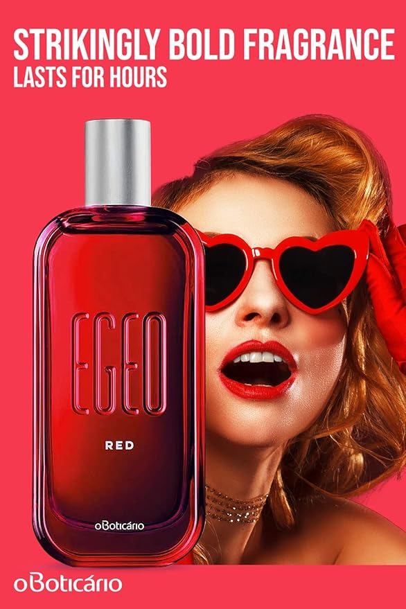 O Boticário Egeo Red Eau de Toilette Womens Long Lasting Perfume | Spicy & Fruity Perfumes for Women (3 fl. oz.)
