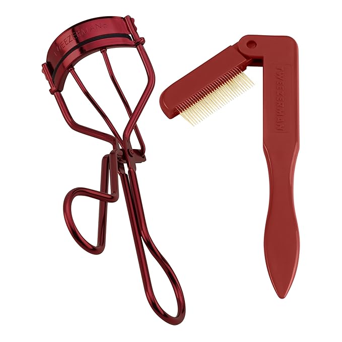 Tweezerman Vintage Rose Lash Gift Set - Makeup Eyelash Tool for All Eye Shapes