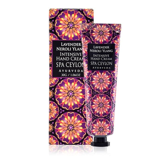 SPA CEYLON LAVENDER NEROLI YLANG Intensive Hand Cream | Travel Size Moisturising Hand Cream | Vegan | 30g