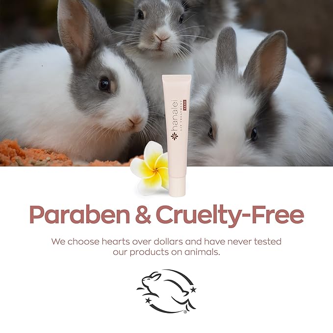 Hanalei Lip Treatment for Dry, Chapped Lips – Intensive Overnight Moisturizer with Kukui Oil, Shea Butter & Grapeseed Oil – Hydrating Balm for Healing Cracks – Natural Nude Tint, 15g – Cruelty-Free