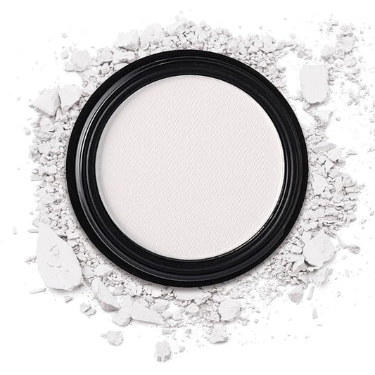 MEICOLY White Single Eyeshadow,Pressed Powder Matte Eye Shadow for Halloween SFX Mime Cosplay Makeup,White Cream to Powder Foundation for Makeup,High Pigment Eyeshadow for Day & Night