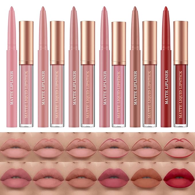 BestLand 12Pcs Matte Liquid Lipstick +