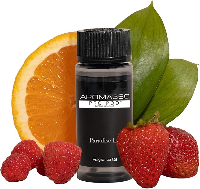 Aroma360 - Paradise Lost Pro Pod Fragrance Oil Blend | Hotel Inspired Luxury Essential Oil Diffuser | Aromatherapy Scent Diffuser Oil | Orange, Raspberry and Marine 1.7 fl oz, 50 mL