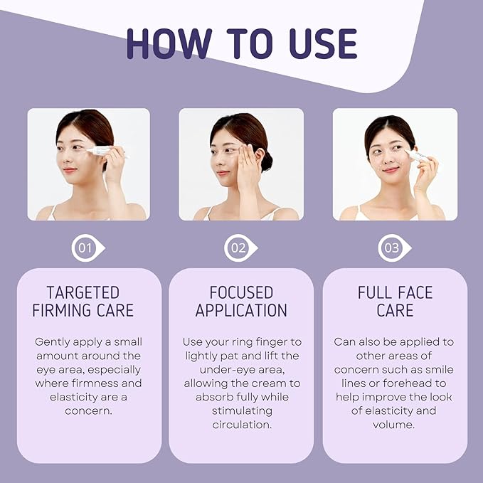 Differ & Deeper Reaging Firming Eye Cream – Lightweight Eye Treatment for Smoother, Hydrated Under Eyes | K-Beauty Skincare (30ml)