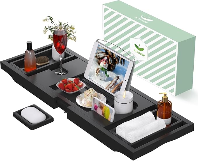 Artmalle bathtub caddy tray -