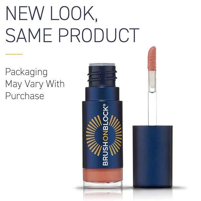 Brush On Block Sun Shine Protective Lip Oil SPF 30, Mineral Protection from UVA/UVB & Blue Light, Hydrating, Cruelty-Free, Gluten-Free, & Vegan, Coral