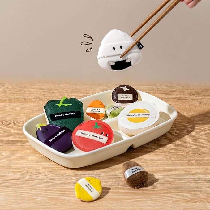 Momo's Workshop Bento Collection Makeup Sponges+Powder Puffs Set,11PCS Beauty Foundation Puffs for Creamy Finish, Halloween Makeup Sponge for Blending,Comfortable for All Skin Types & Storage Case