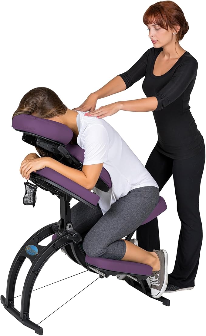 EARTHLITE Portable Massage Chair AVILA II - Premium Folding Spa/Massage/Tattoo Chair incl. Rolling Carry Case