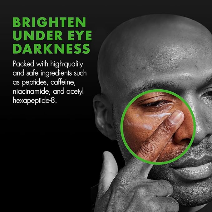 Tiege Hanley Eye Cream for Men, Morning and Night Under Eye Cream With Hyaluronic Acid and Vitamin B3, Helps Reduce the Look of Dark Circles and Puffiness, Anti Aging Men’s Skin Care, 0.5 Oz