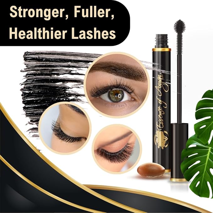 Essence Of Argan Eye Lash Conditioner Mascara and Pink Bronze Lip Gloss with Moroccan Argan Oil