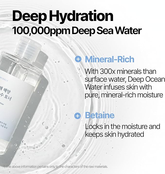 East Sea Deep Ocean Water Toner | Hydrating, Calming, Gentle Exfoliator, Deep Sea Water for Moisturization, Korean Facial Toner & Astringent for Men and Women (200ml / 6.7 fl. oz.)