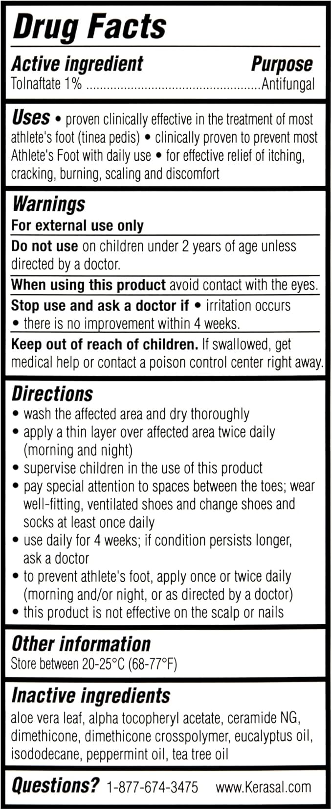 Kerasal 5-in-1 Athlete's Foot Silky Clear Gel, 0.42 oz