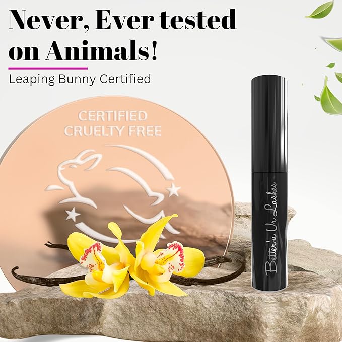 Better’n Ur Lashes Organic Mascara (BROWN) | 100% Natural | Made w Certified Organic Ingredients | Non GMO | Hypoallergenic for Sensitive Eyes | Length & Volume | Vegan | Cruelty Free