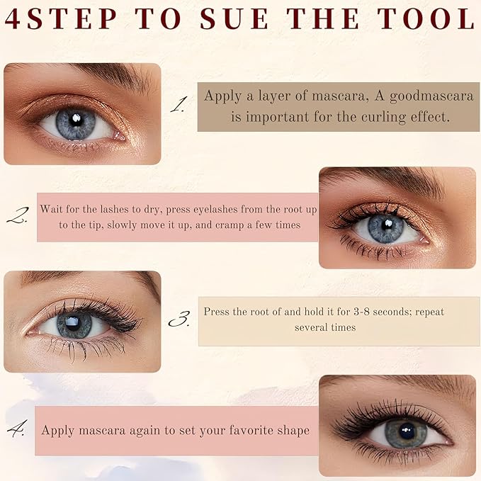 Heated Eyelash Curler - 2 in 1 Clip-Type Eyelash Curlers - Electric Eyelash Curler Rechargeable for 24H Long Lasting, 3 Heating Modes, 8S Fast Heating, Makeup Tool Gifts for Women Girls, Black-EA