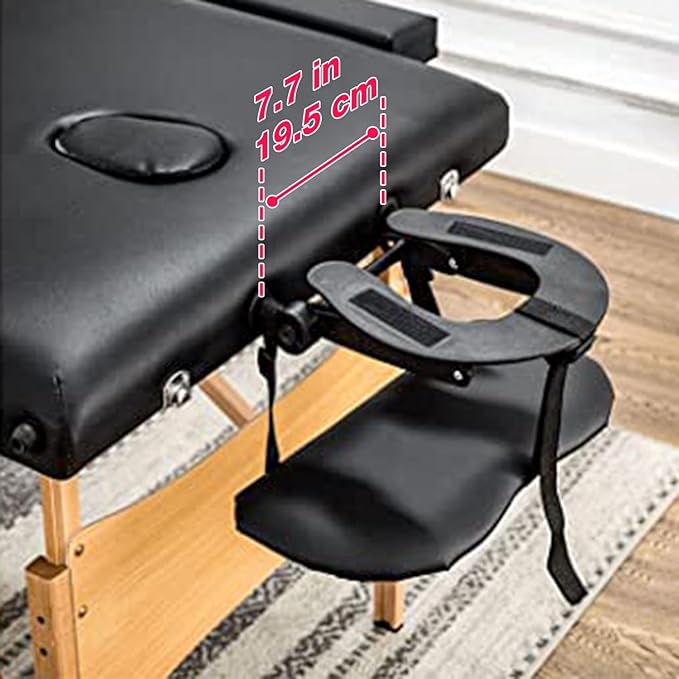 Noverlife Face Cradle for Massage Table, Adjustable Massage Headrest Platform Aluminum Face Holder, Durable Massage Bed Face Cradle Replacement for Beauty Spa Therapy Tattoo