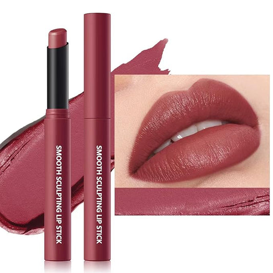 Matte Lipstick for Women Girls teen Lip Makeup Lipsticks Lip Liner Pencil Waterproof Long Lasting Hypoallergenic Highly Pigmented Quick Makeup Lightweight Portable Lip stick 11#