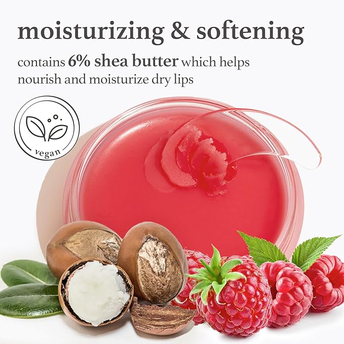 NOONI Vegan Appleberry Lip Mask Overnight – Hydrating Lip Balm & Butter with Shea Butter & Vitamins | Soothing Moisturizer, Softening Treatment for Dry Lips, 0.42 oz