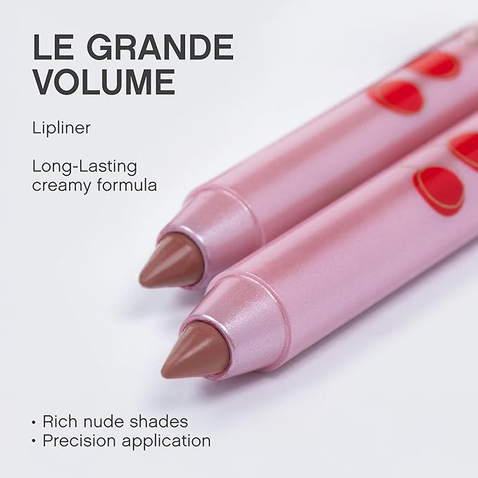 Vivienne Sabó Gel Lipliner Le Grand Volume – Long-Lasting Smudge-Proof Lip Liner & All-Over Lip Color, Creamy Precision Formula, Hydrating & Comfortable Wear, 07 Rosewood