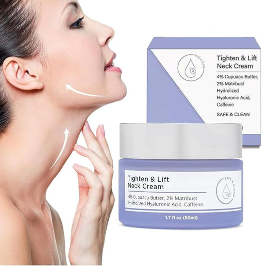 Neck Firming Cream, Neck Tightening Cream, Tighten and Lift Neck Cream, Neck Creams for Tightening and Firming Sagging Skin, Help Reduce Fine Lines & Wrinkles