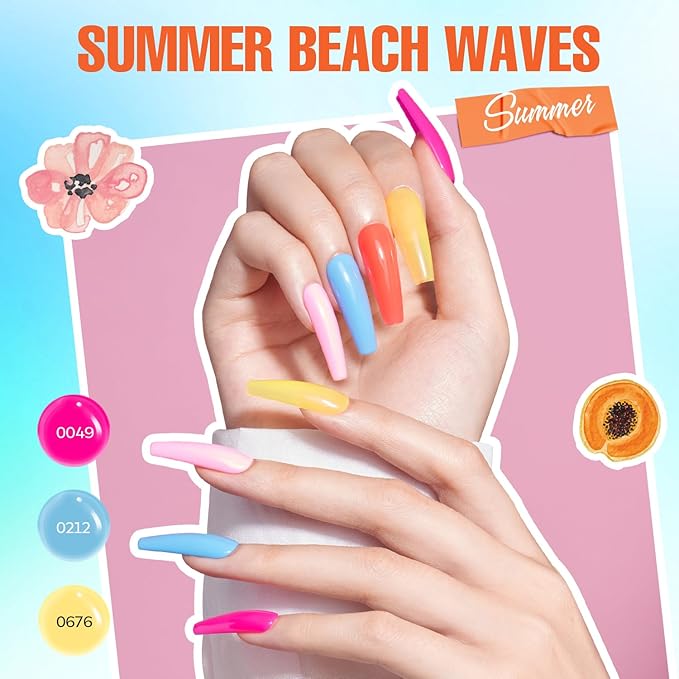 MEFA 60 Pcs Gel Nail Polish Kit with U V Light, 32 Colors Classic Popular Nail Kit Soak Off Nail Polish Gel Set with Base Matte/Glossy Top Coat Nail Art Decorations Manicure Tools DIY Gifts