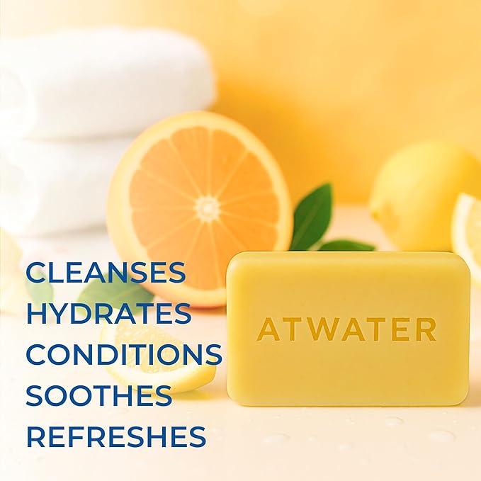 ATWATER Alpine Expedition Holiday 2025 Gift Set – 3 Clean Impact Hydrating Body Bars for Men, Limited-Edition Moisturizing Soap Set for Face & Body, Glycerin & Shea Butter Clean Skincare Gift Box