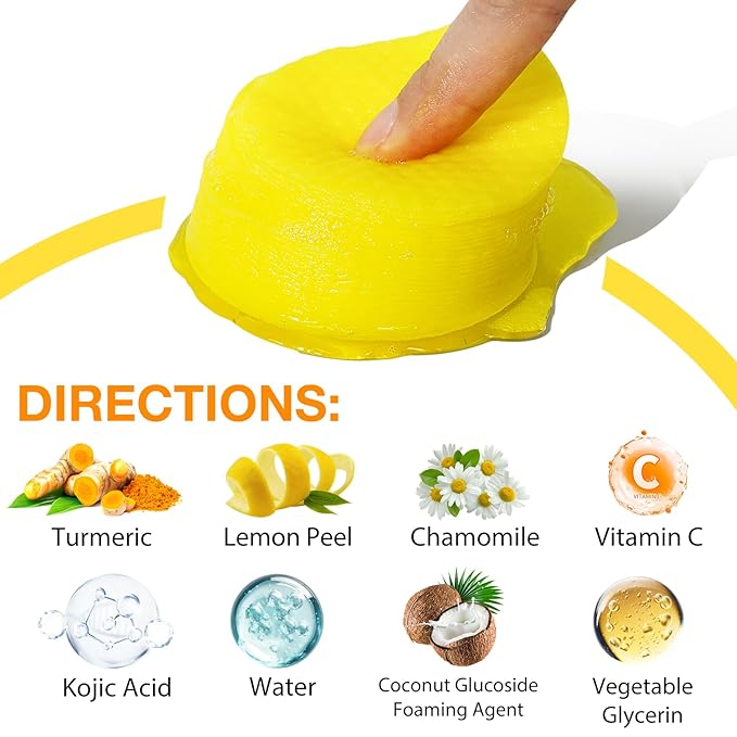 Turmeric kojic acid cleansing pads