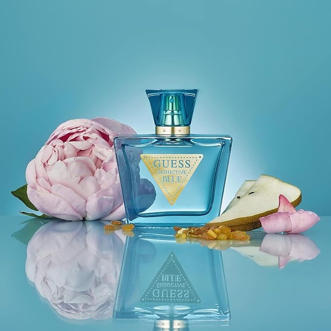 GUESS Seductive Blue Women/Femme Eau de Toilette Perfume Spray For Women, 2.5 Fl. Oz.