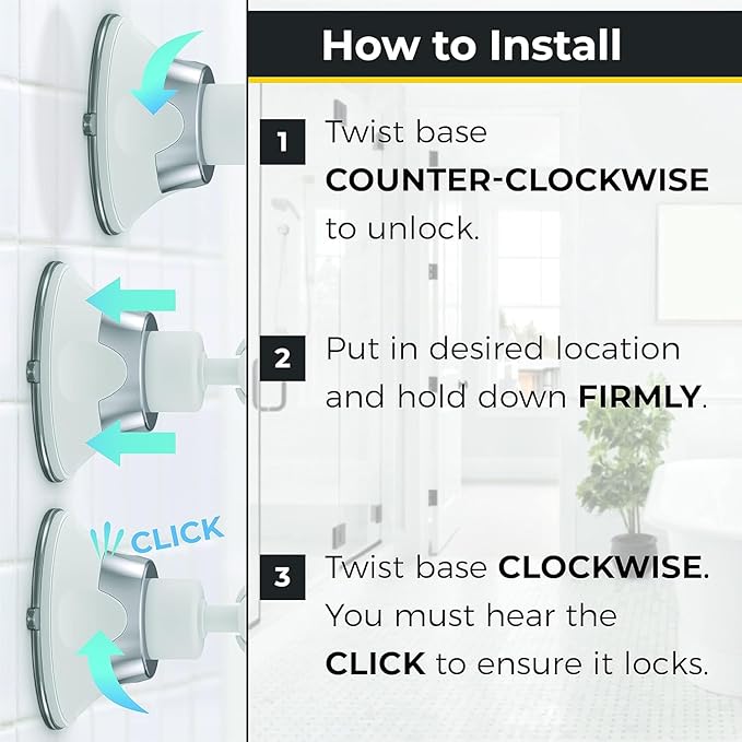 HONEYBULL Fogless Shower Mirror with Suction Mount & Swivel – Anti-Fog Acrylic Bathroom Mirror for Shaving – Built-in Razor Holder, Easy Install, Home Shower Accessory (White)