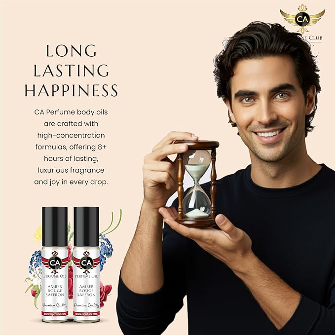 CA Perfume Impression of The One For Men Fragrance Body Oil Roll-On 0.3 Fl Oz-X2