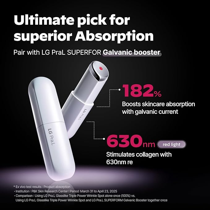 Wrinkle Care Duo : Superform Galvanic Booster and Glasslike Triple Power Wrinkle Spot Ampoule, 0.47fl. oz