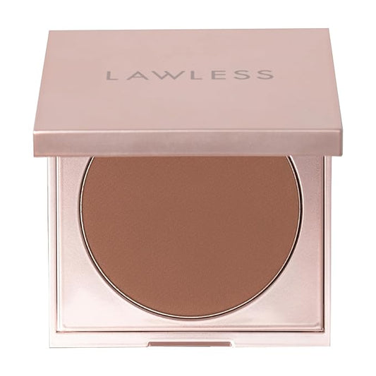 Lawless Talc-Free Skin-Smoothing Perfecting Powder - Deep - Premium Makeup, Skin Smoothing Powder with Natural Ingredients, Ultra-Fine Soft Focus Setting Powder, Talc Free - 0.34 oz