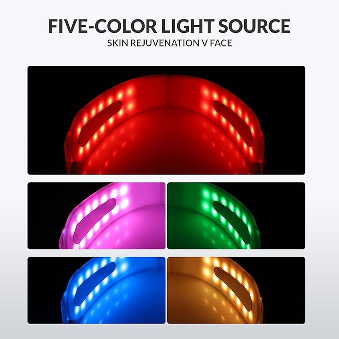 Electric Double Chin 4-in-1 Massager Machine, V-Face Jawline Sculpting Device with 5 Modes for Women