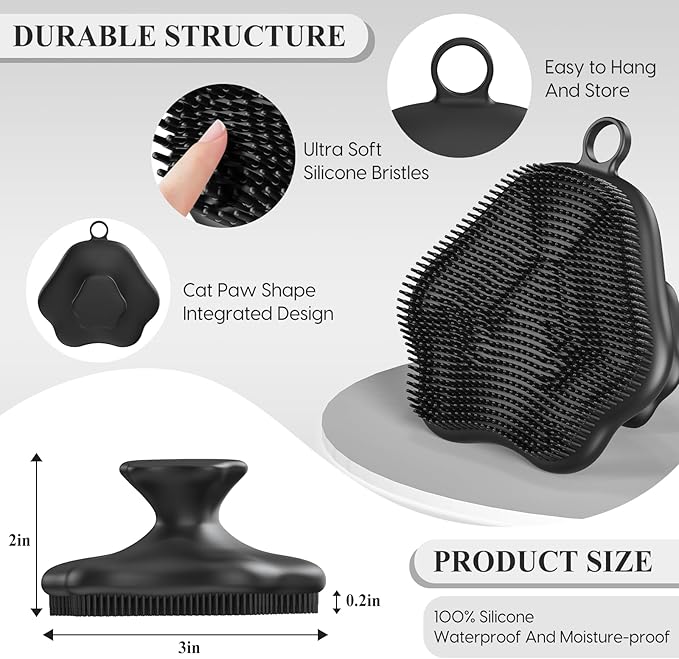 VWMYQ Silicone Face Scrubber - Exfoliating Face Scrubber for Women and Man, Gentle Facial Cleansing Brush Blackhead Acne Pore Pad Cradle Cap, Manual Soft Face Wash Brush for Deep Skin Care