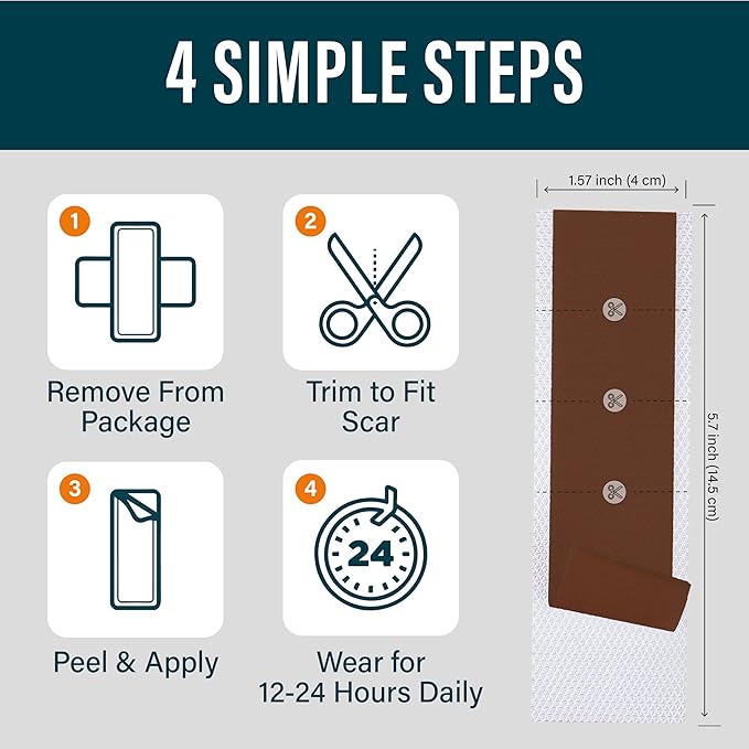 NUVADERMIS Silicone Scar Sheets - Extra