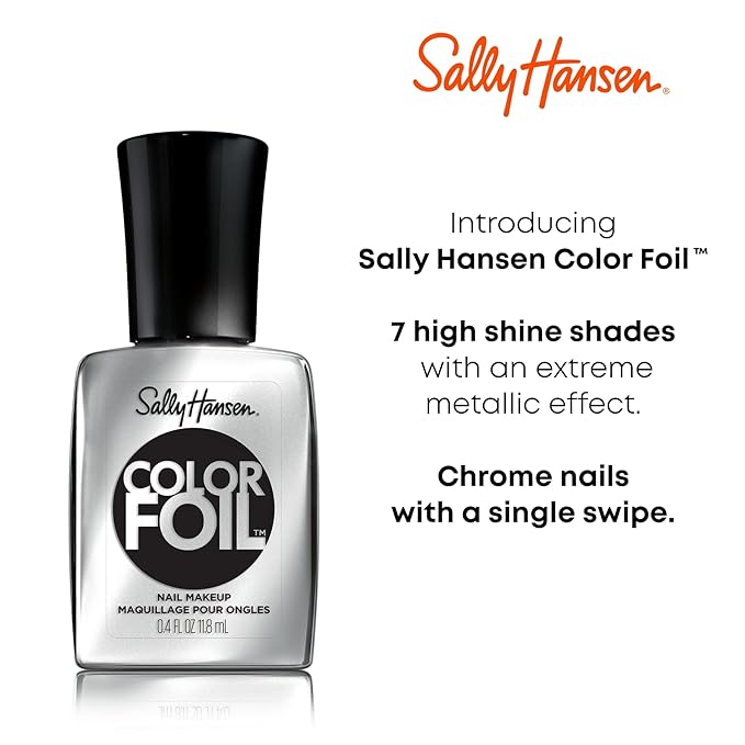 Sally Hansen Color Foil Nail Polish Vio-lit, 0.4 Fl Oz
