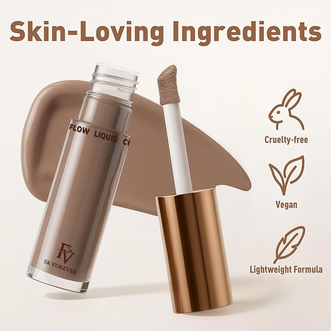 FV Liquid Contour Stick for Fair/Light Skin, Blendable & Highly Pigmented, with Hydrating Formula, Cream Bronzer Makeup for Natural Face Shaping, Vegan, Cruelty-free, 02 Cool Taupe
