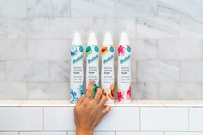 Batiste Waterless Cleansing Foam Cleanse and Smooth with Hibiscus Root, 3.60 OZ