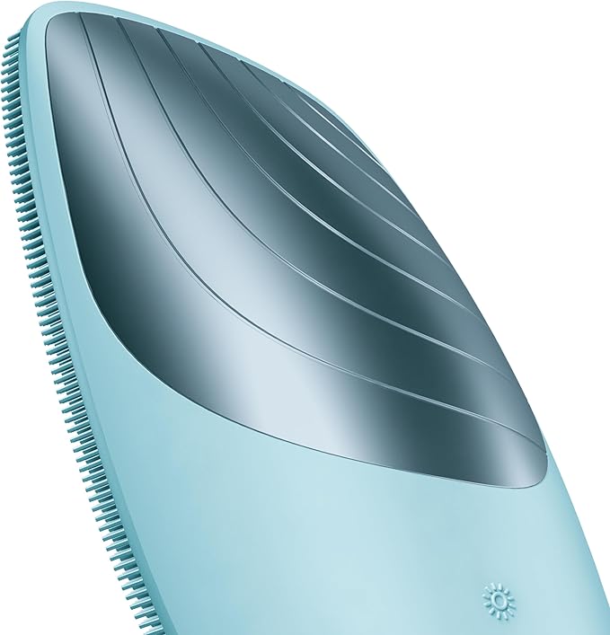 GESKE SmartAppGuided Sonic Thermo Facial Brush | 6 in 1 | Skin Cleansing | Cleansing Brush with Thermal Function | Electric Facial Massager