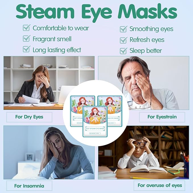 60 pcs disposable steam eye