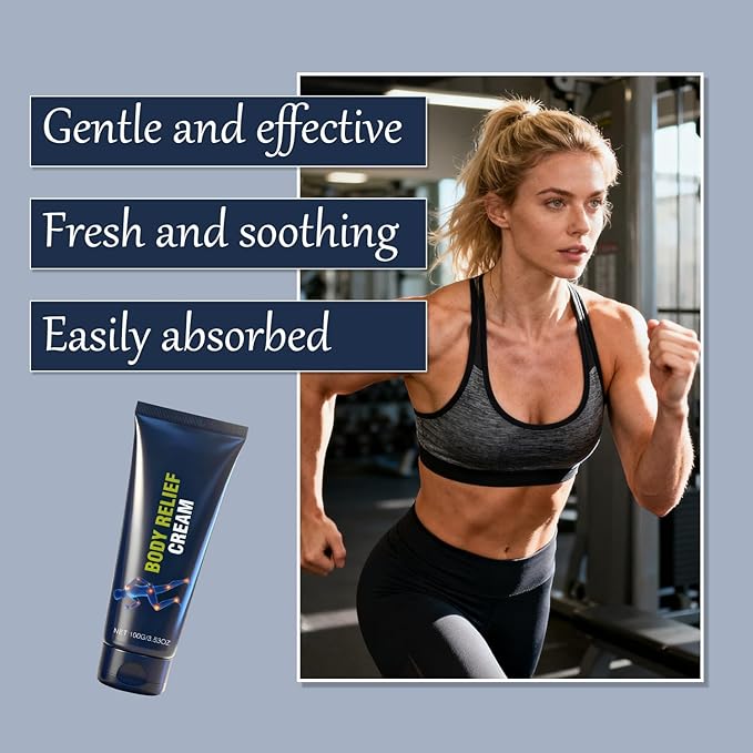 2Pcs Body Relief Cream, with Capsaicin & Arnica, Fast Absorption, Mild & All Natural for Hands, Legs, Waist, Joints, and Shoulders