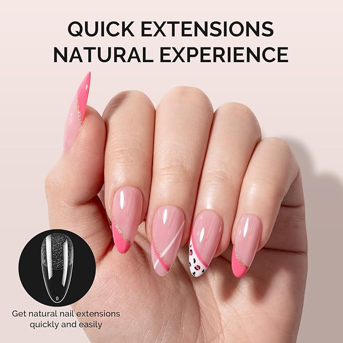 MelodySusie Medium Almond X Nail Tips - 300Pcs Clear Acrylic, Half Matte Full Cover Press on Nails for DIY Extension&Salon Use,15 Sizes Pre-Shaped for Long-Lasting Manicure