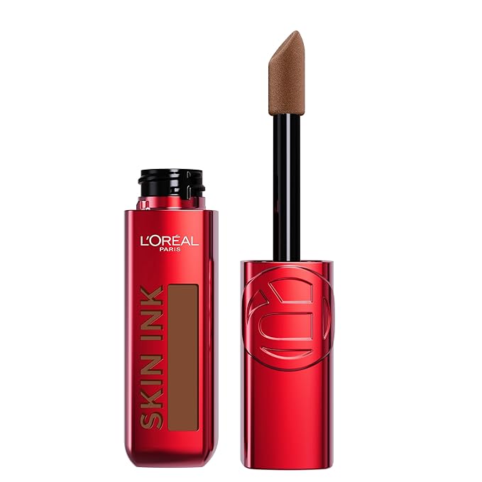 L'Oreal Paris Infallible Skin Ink 2-in-1 Foundation Concealer Hybrid Face Makeup, up to 48HR Transfer-Resistant with Buildable Light to Full Coverage, 420 Deep Neutral