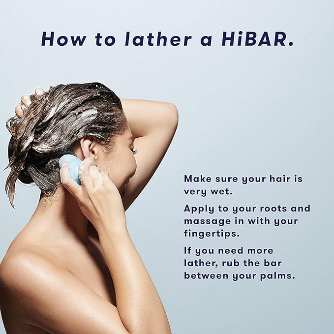 HiBAR - Soothe Shampoo & Conditioner Set - For Dry, Itchy, Flaky Scalps - Improves Scalp Health - Willow Bark Extract & Salicylic Acid - Plastic, Soap, Paraben & Sulfate-Free -Color Safe -2 Solid Bars