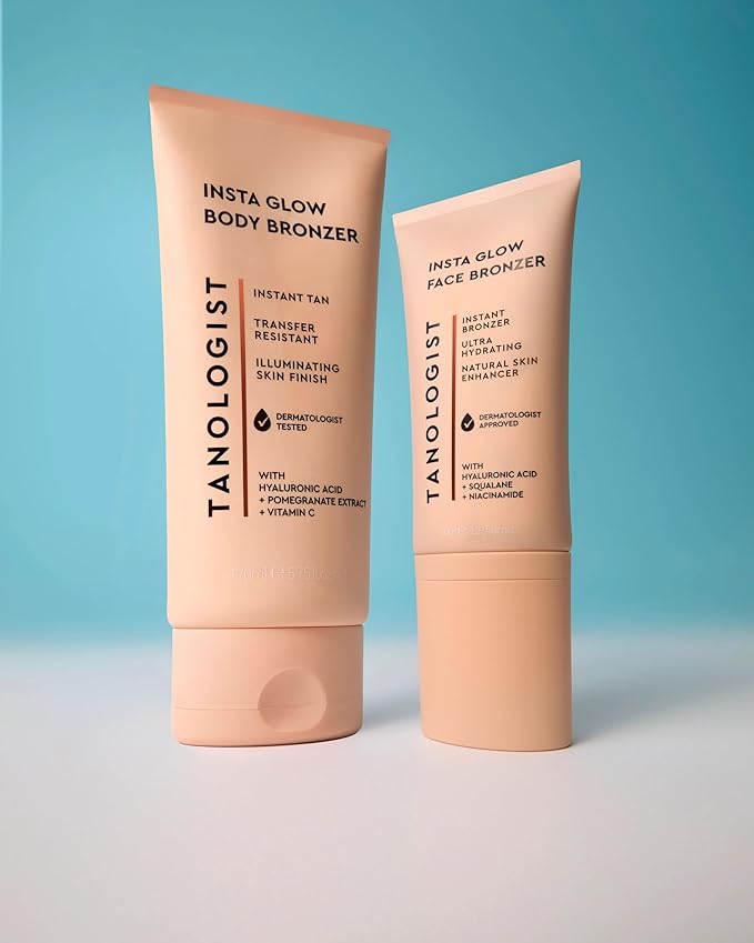 Tanologist Insta Glow Face Bronzer, Illuminating Cream Bronzer For Instant Radiant Glow, Lightweight, Blendable Formula For All Skin Tones, Vegan, 2.02 fl. oz/60 ml Tube