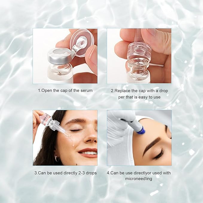 BB Facial Glow Serum Starter Kit Anti-Aging Hydration Serum Skincare Set, 10 vials Hydration Acid Ampoule Essence Intensive Treatment Booster Kit