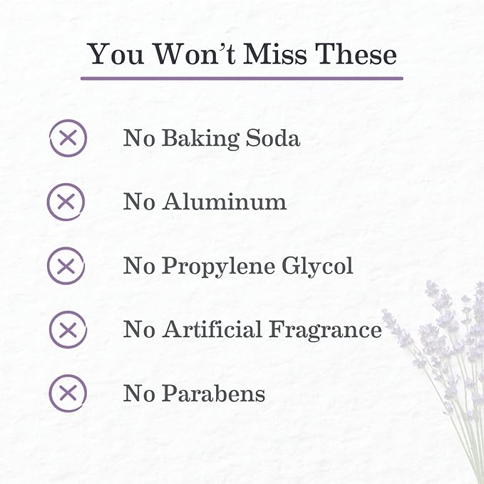 Earth Mama Calming Lavender Deodorant | Safe for Sensitive Skin, Pregnancy and Breastfeeding, Contains Organic Lavender, Calendula and Coconut Oil, No Baking Soda or Aluminum, 2.65-Ounce (2-Pack)