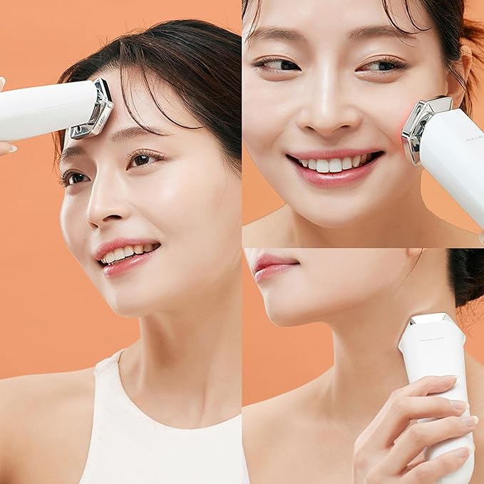 Facial Massager, Anti Aging Face and Neck Massage Tool for Skin Care (White)